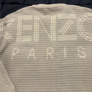 Kenzo Beige Ribbed Knit Sweater size L worn once